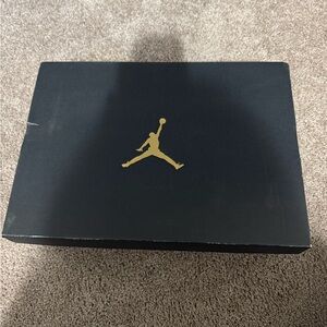 Nike Black Shoe Box with Gold Jumpman Logo